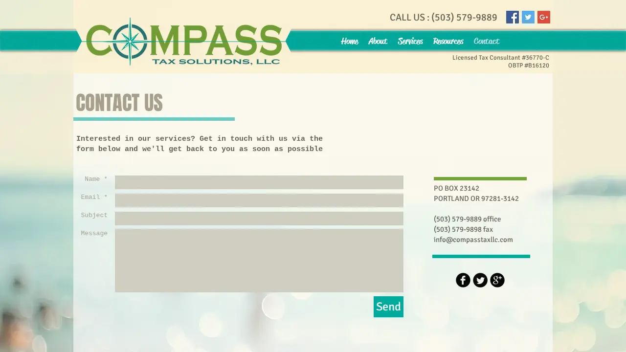 Compass Tax Solutions LLC page