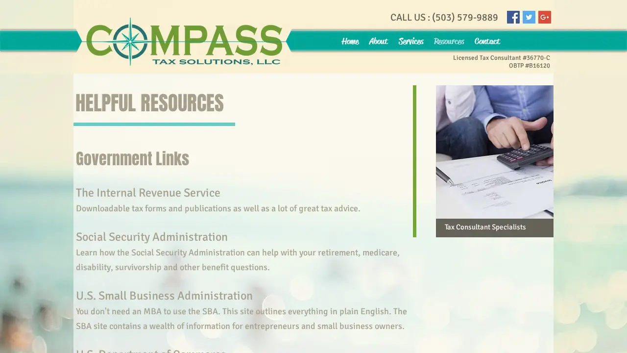 Compass Tax Solutions LLC page