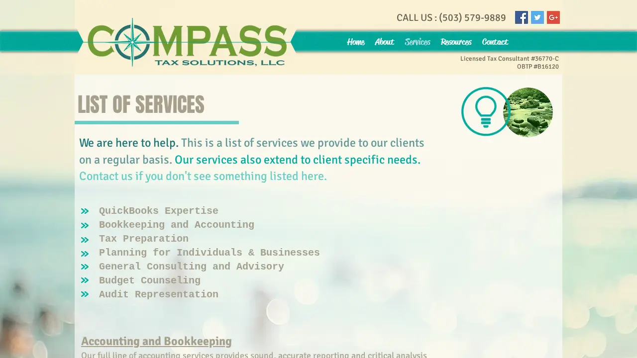 Compass Tax Solutions LLC page