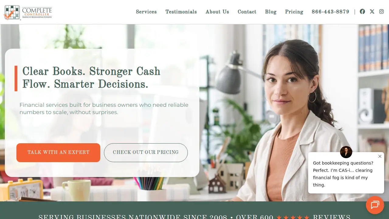 Complete Controller Denver, CO - Bookkeeping Service page