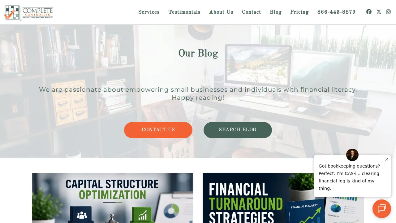 Complete Controller Denver, CO - Bookkeeping Service page