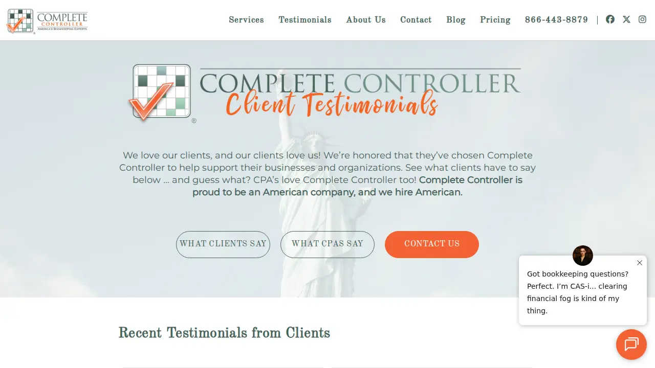 Complete Controller Denver, CO - Bookkeeping Service page