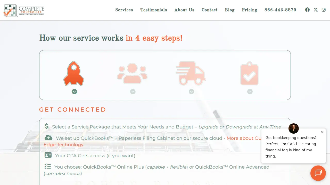 Complete Controller Denver, CO - Bookkeeping Service page