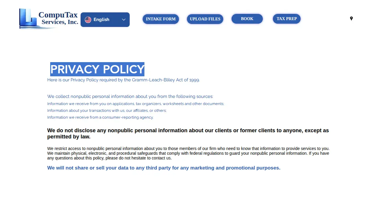 CompuTax Services-San Jose page