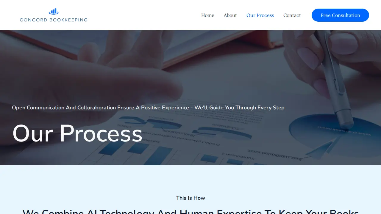 Concord Bookkeeping page