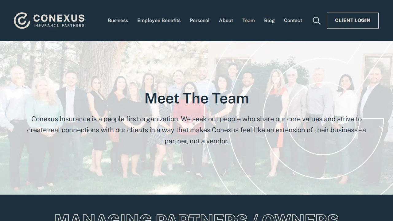 Conexus Insurance page