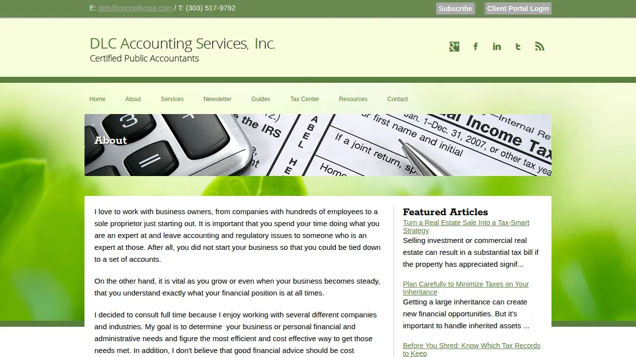 DLC Accounting Services, Inc. page