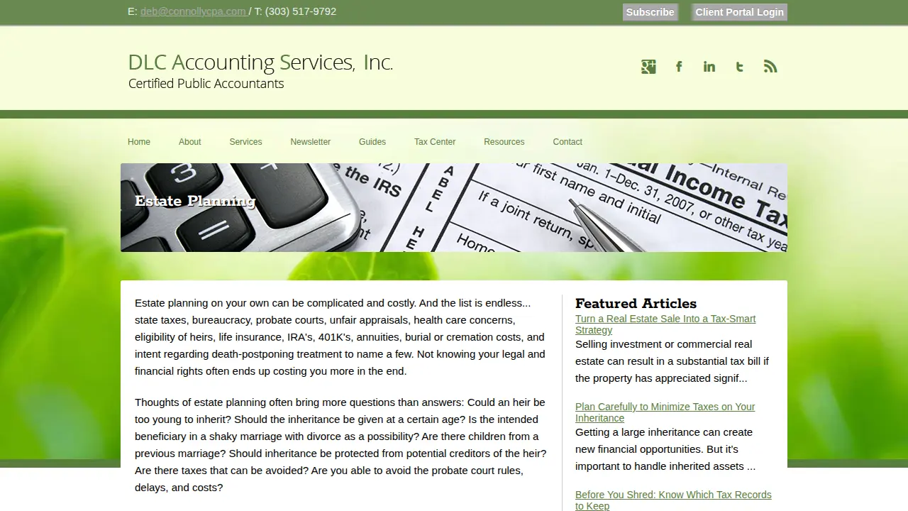 DLC Accounting Services, Inc. page