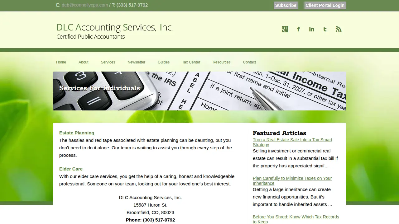 DLC Accounting Services, Inc. page