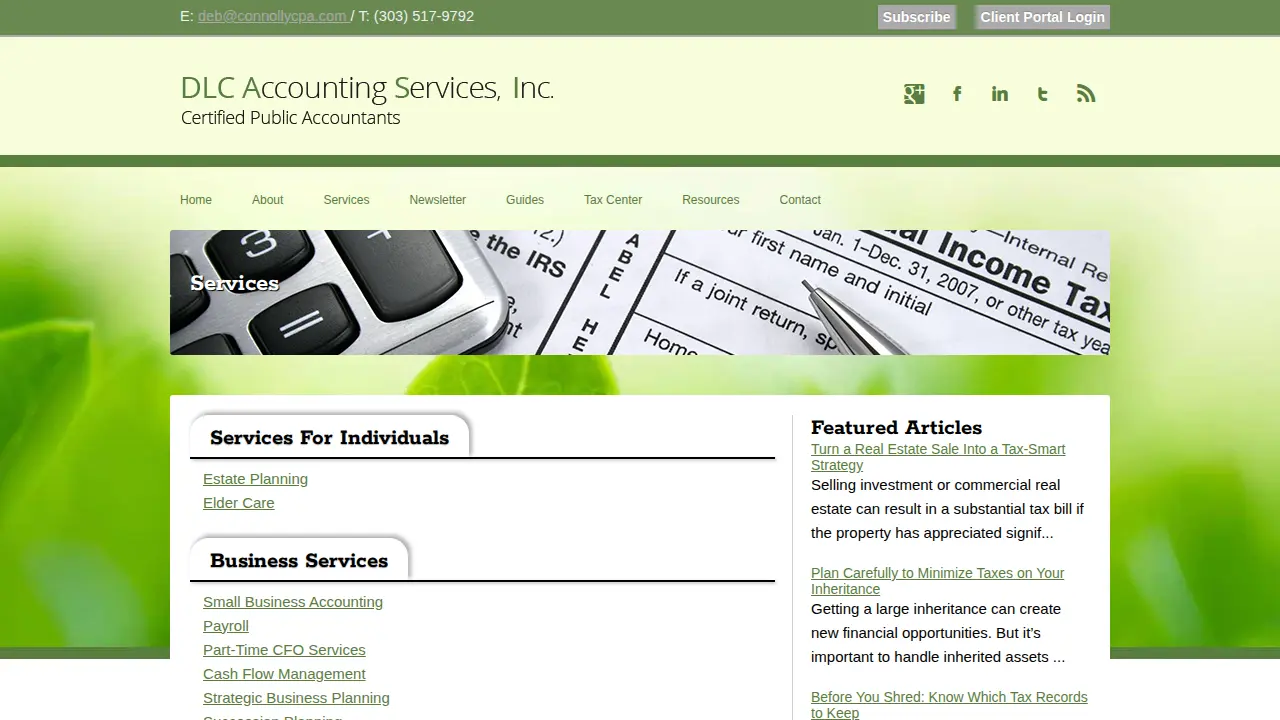 DLC Accounting Services, Inc. page