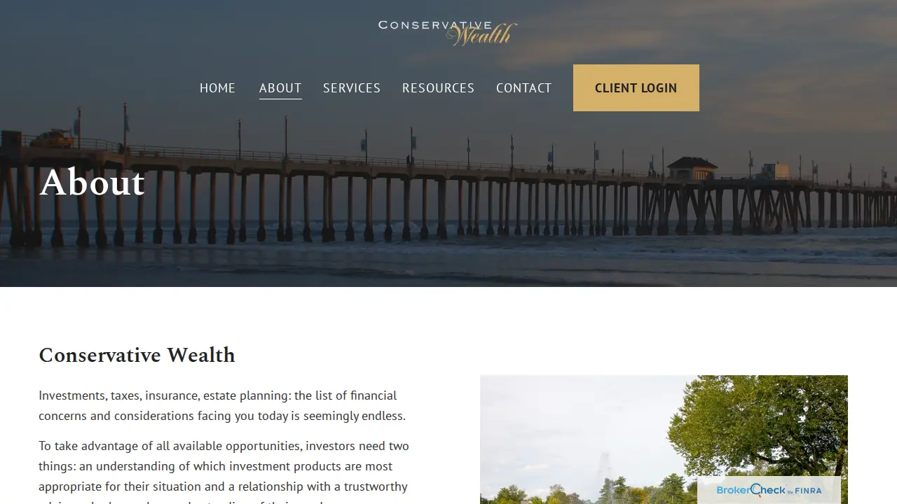 Conservative Wealth page