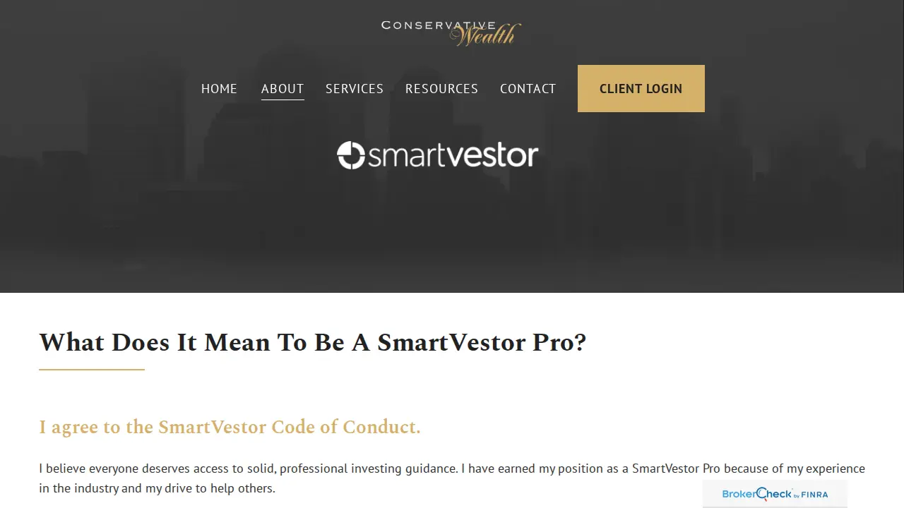 Conservative Wealth page