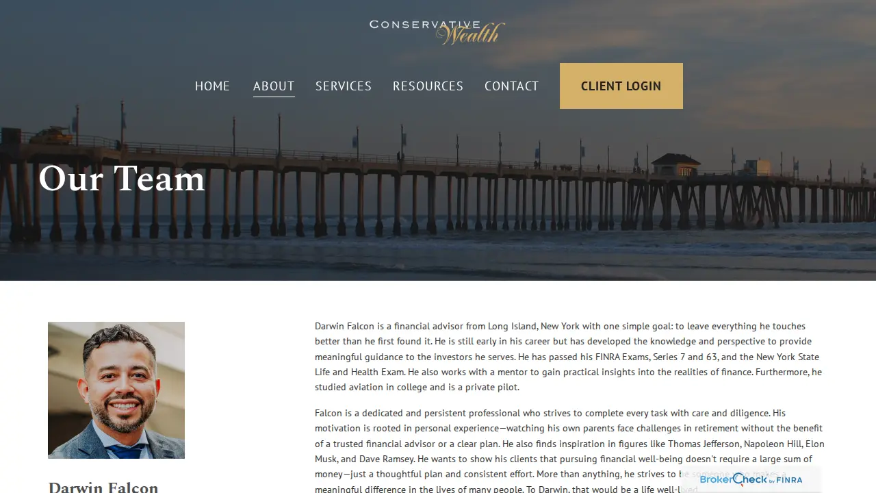 Conservative Wealth page