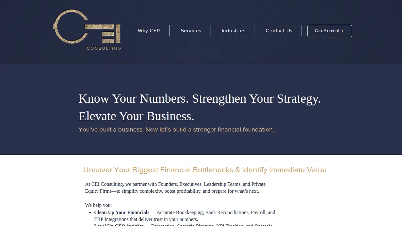 CEI Consulting Group page