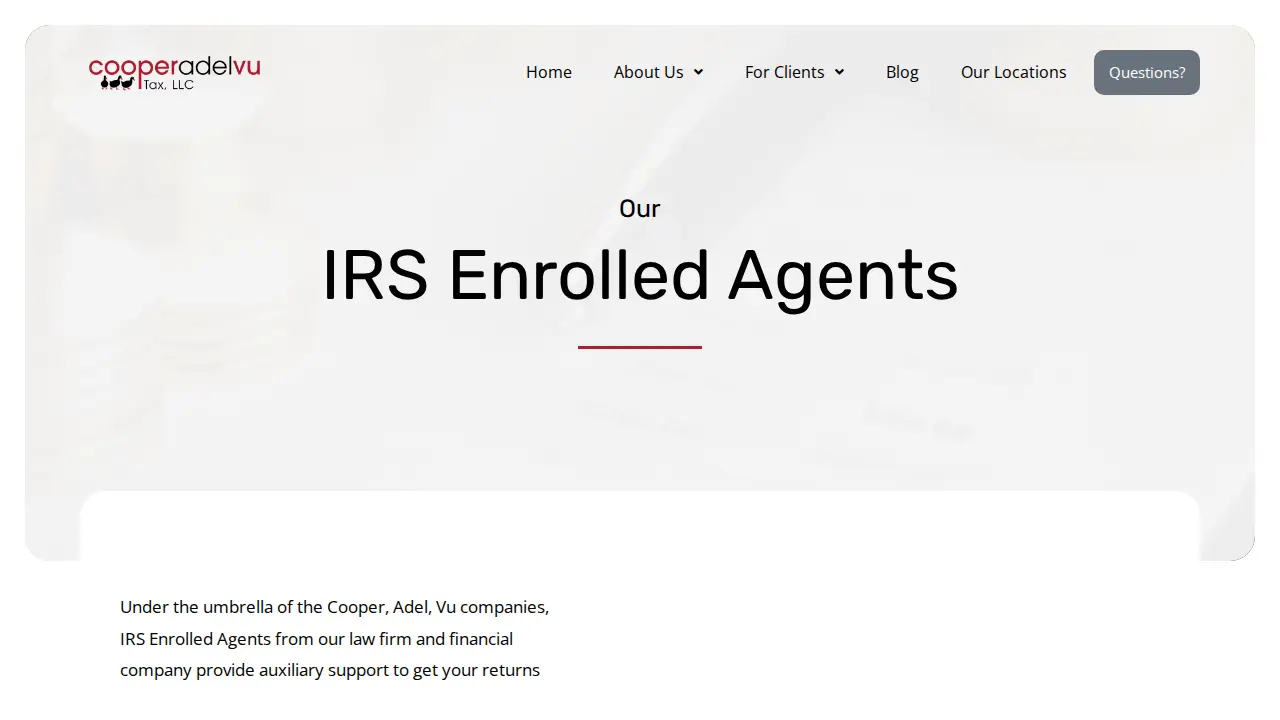 Cooper, Adel, Vu Tax, LLC page