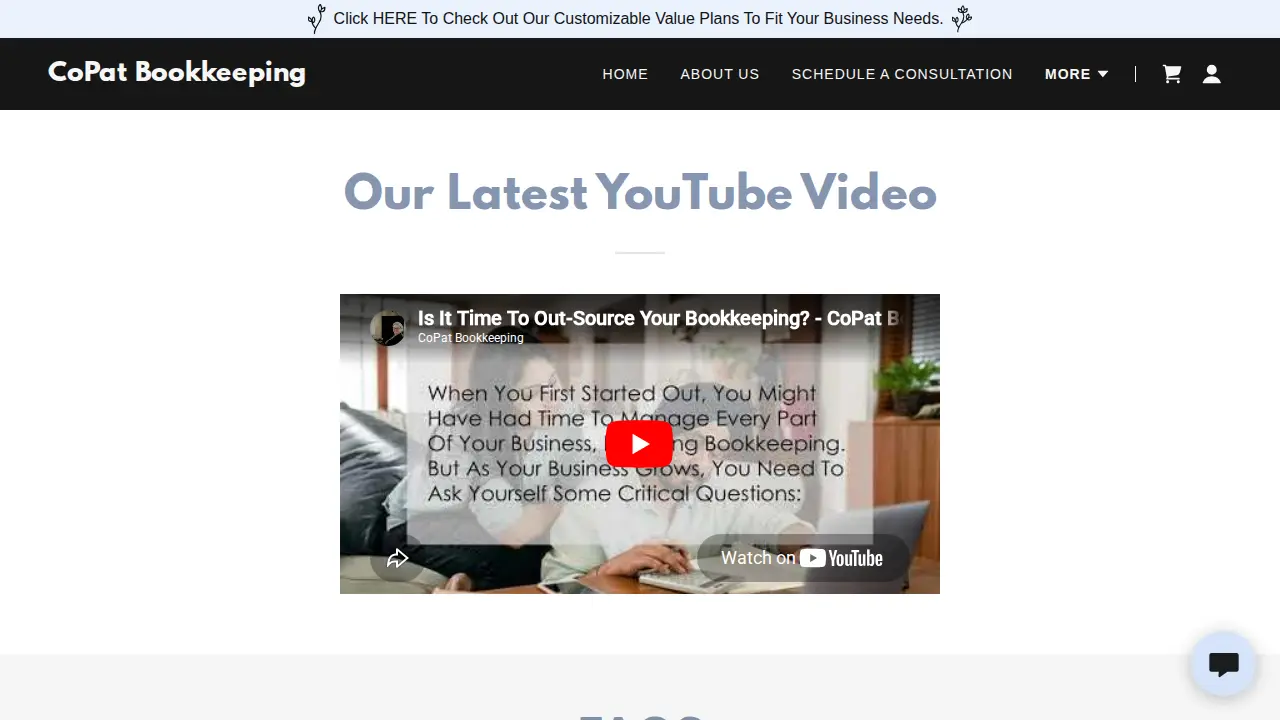 CoPat Bookkeeping page