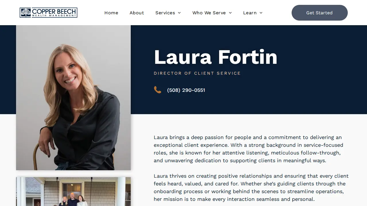 Copper Beech Wealth Management page
