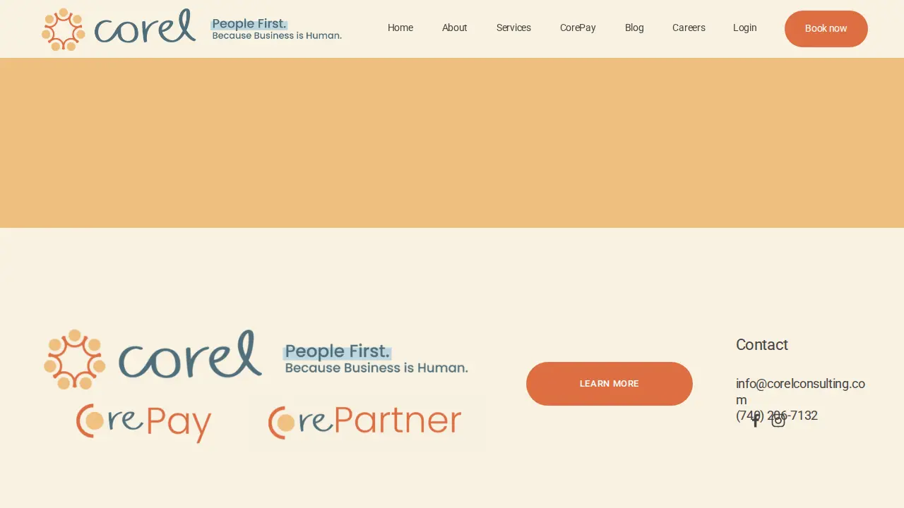 Corel Consulting page