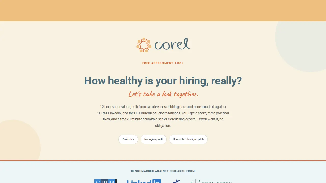 Corel Consulting page