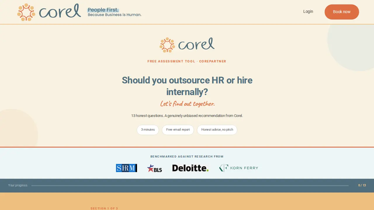 Corel Consulting page