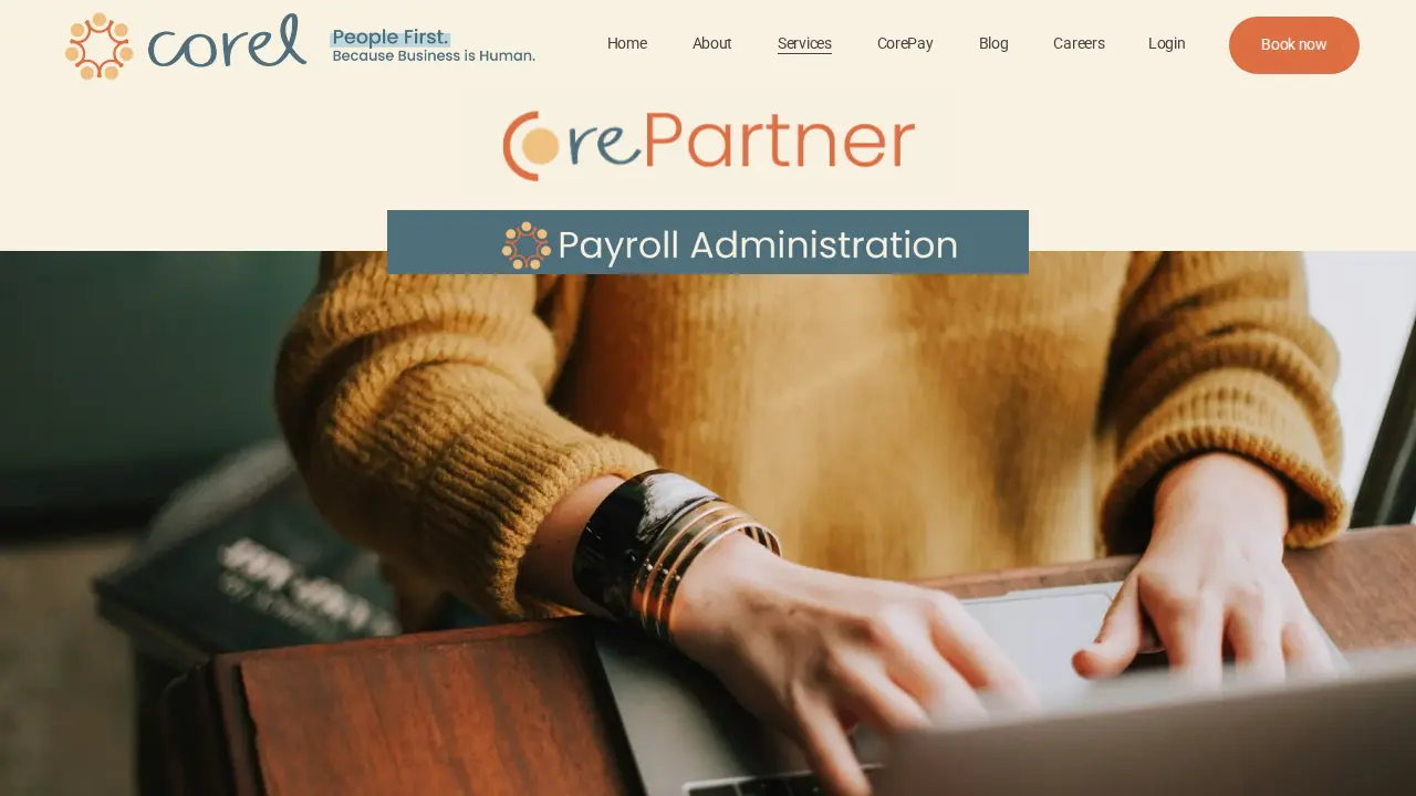 Corel Consulting page