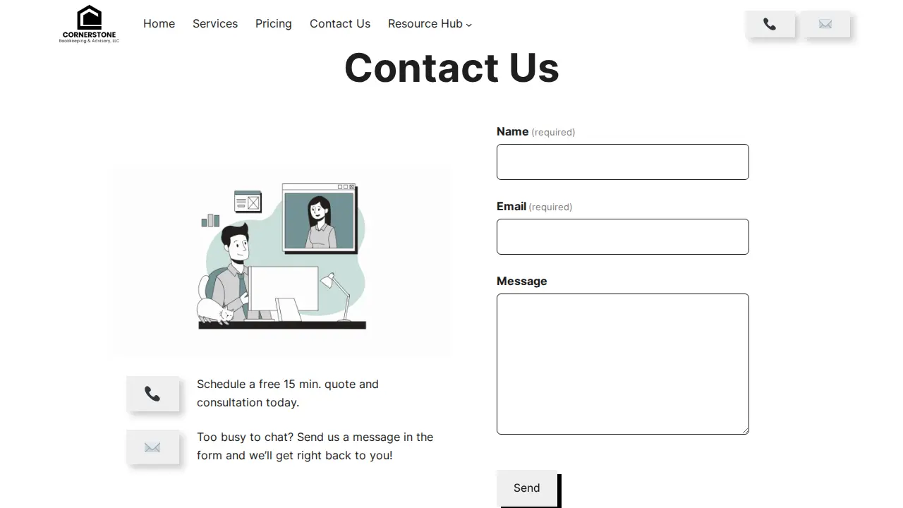 Cornerstone Bookkeeping & Advisory, LLC page