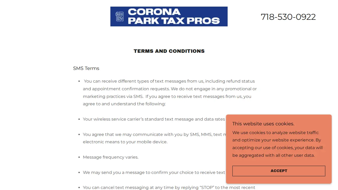 Corona Park Tax Pros Inc. page