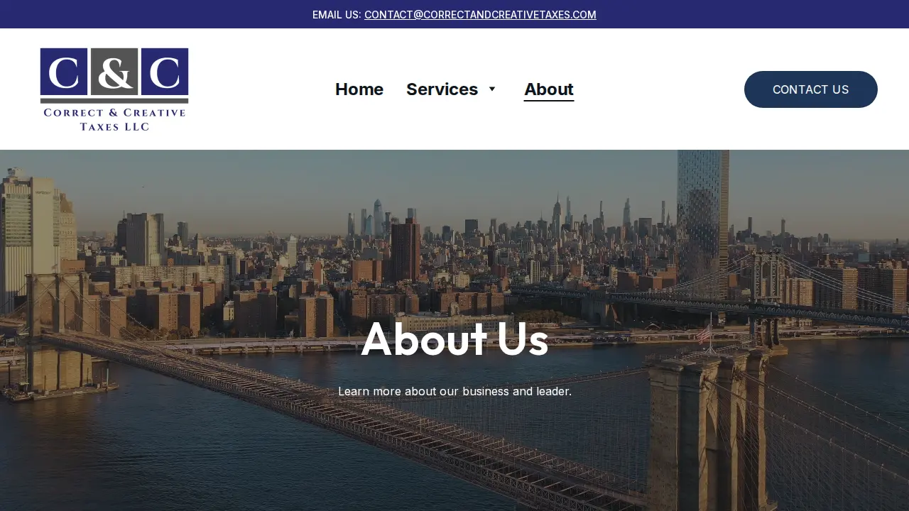 Correct and Creative Taxes LLC page