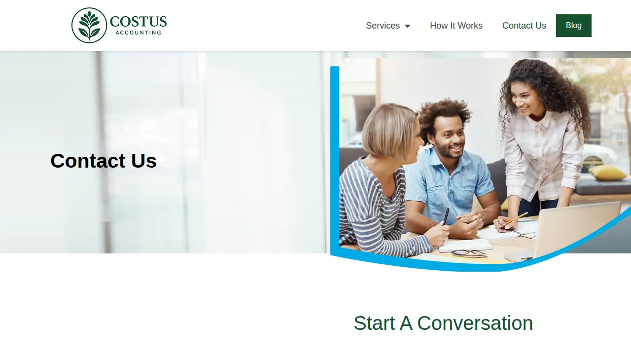 Costus Accounting page