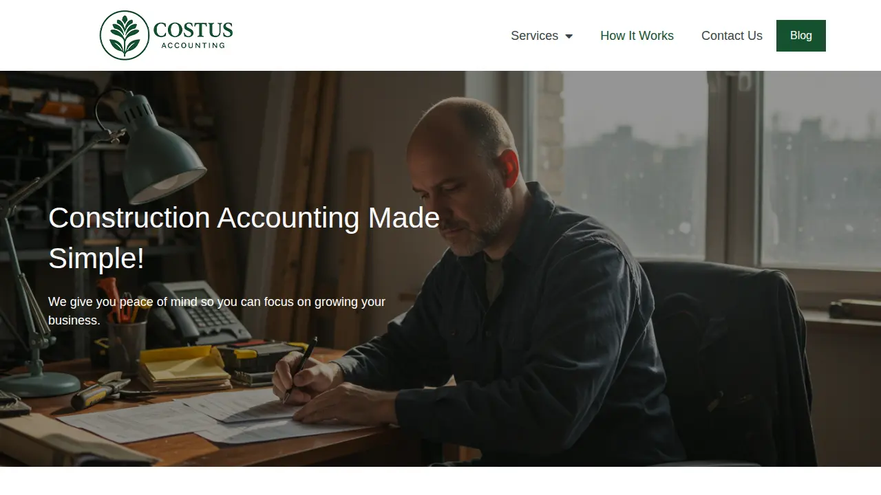 Costus Accounting page