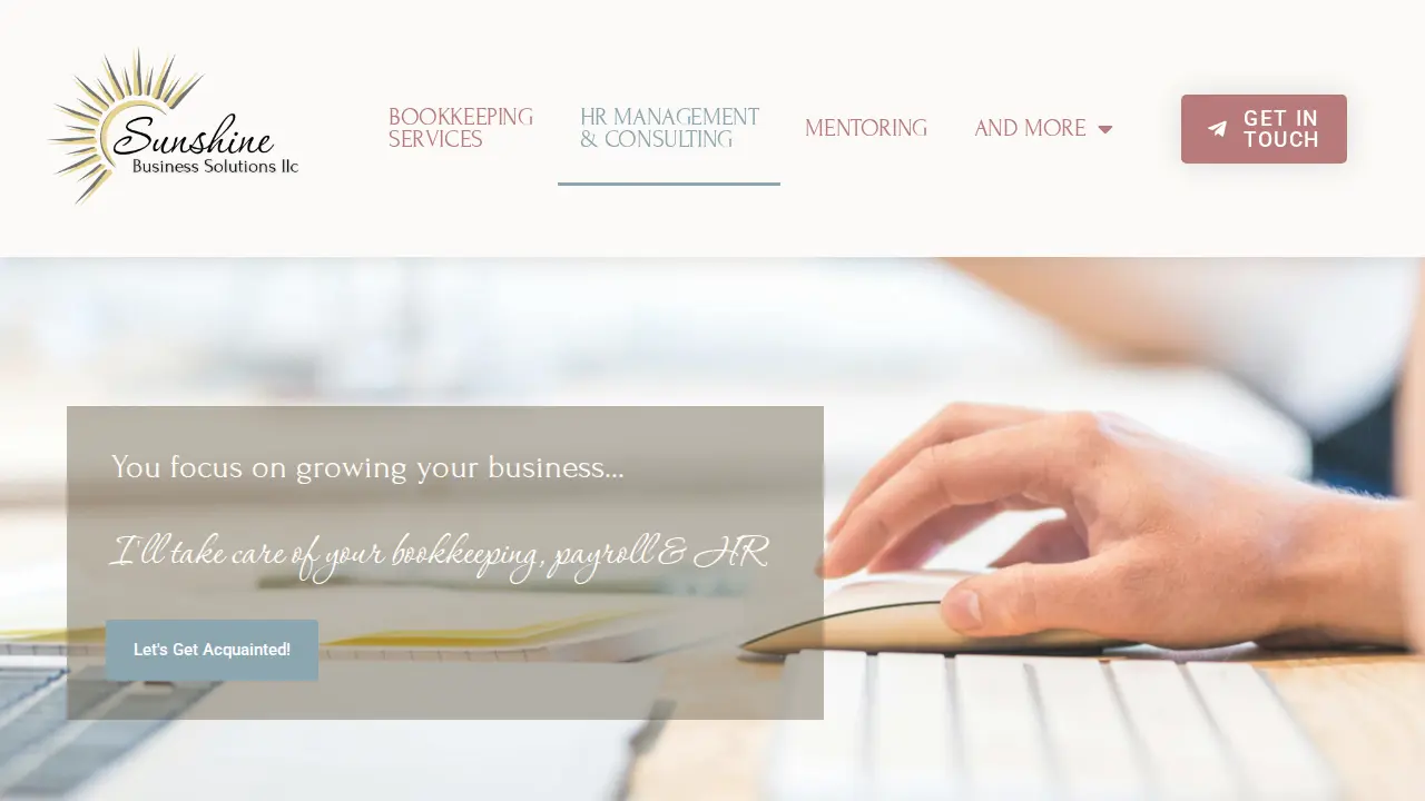 Sunshine Business page