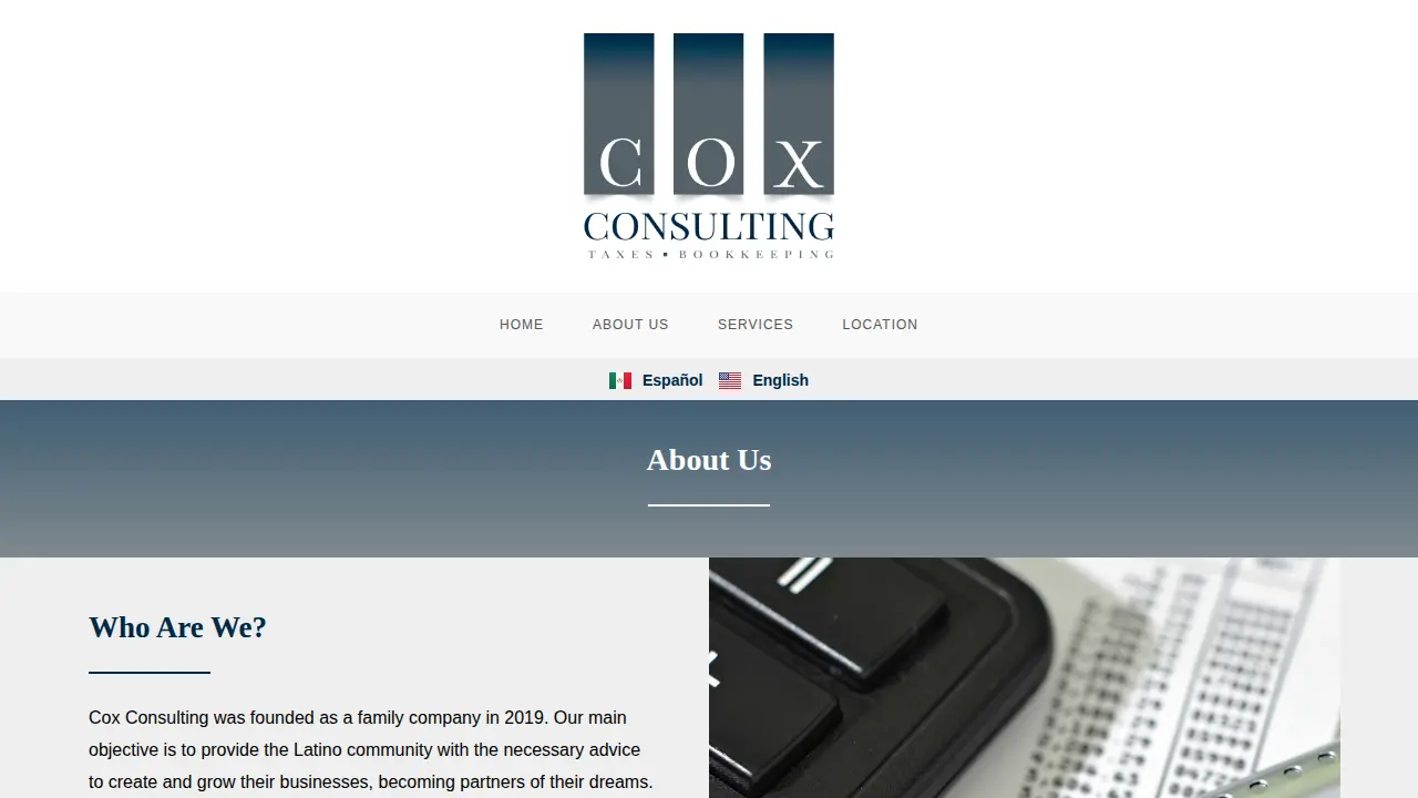 Cox Consulting Services LLC page