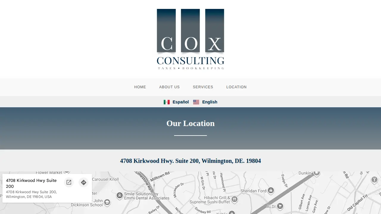 Cox Consulting Services LLC page