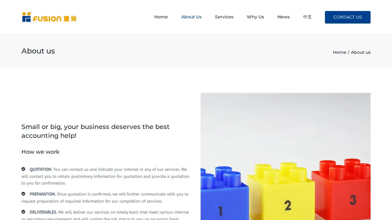 Fusion Certified Public Accountants page
