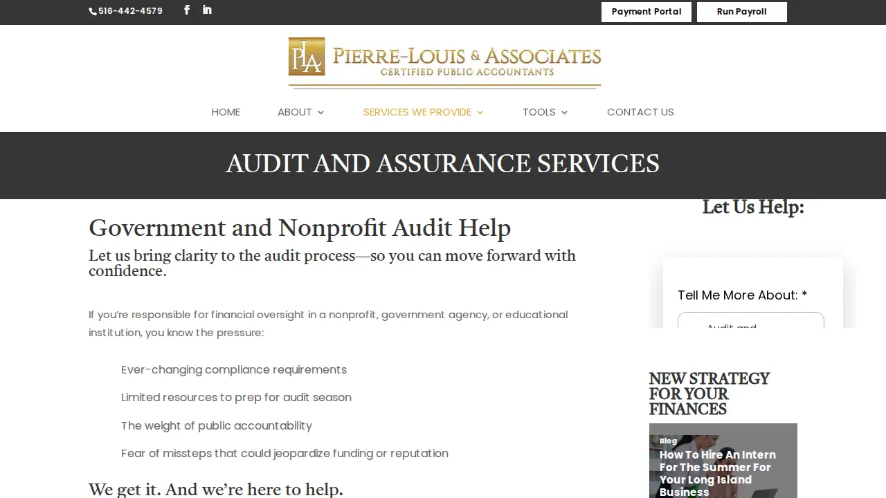 Pierre-Louis & Associates CPA, P.C. page
