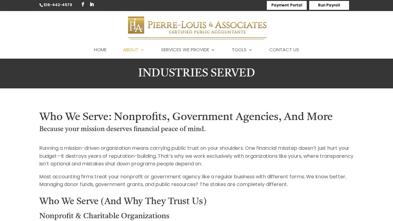 Pierre-Louis & Associates CPA, P.C. page