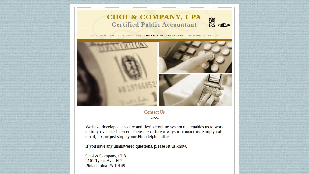 Choi & Company, CPA page