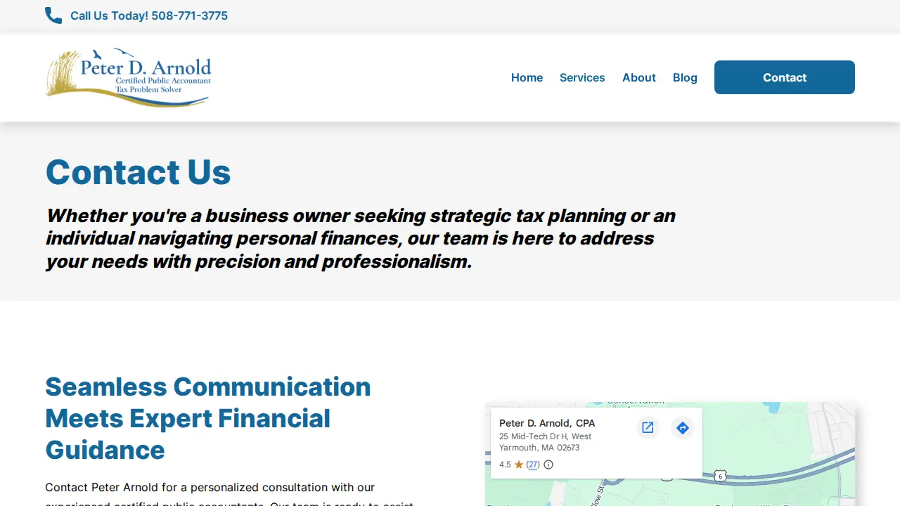 Peter D. Arnold, CPA page
