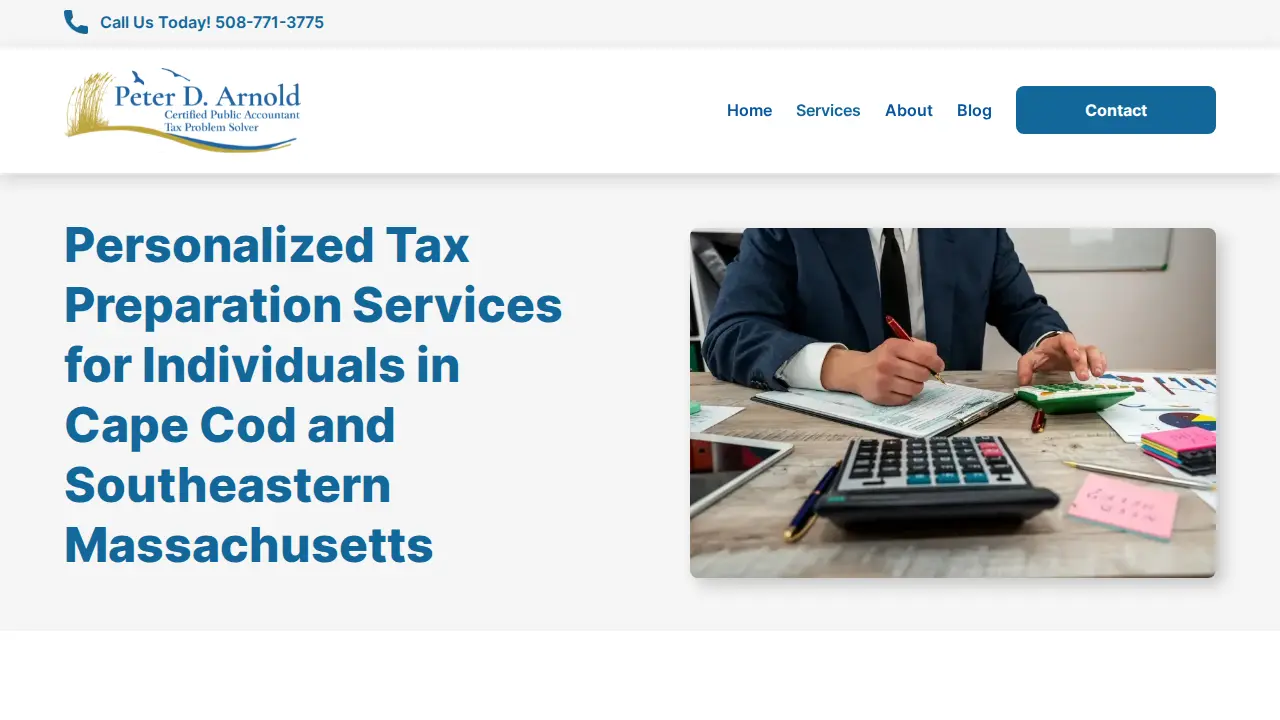 Peter D. Arnold, CPA page