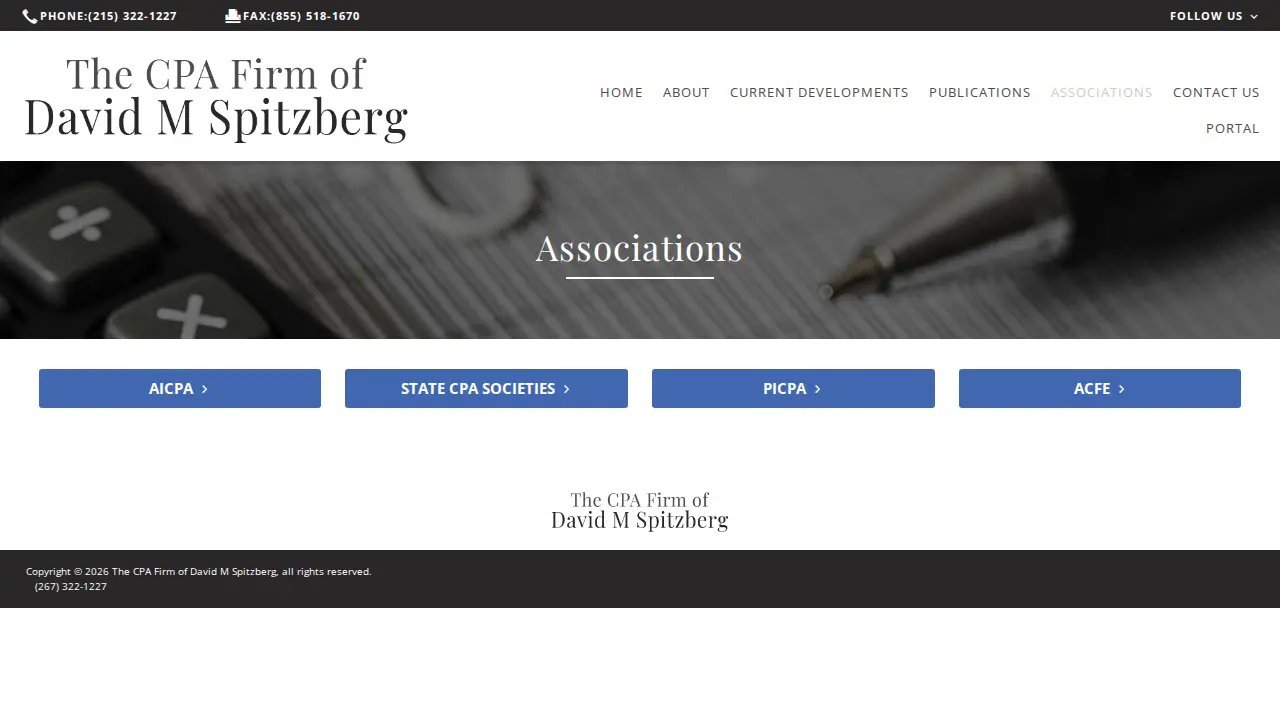 The CPA Firm of David M Spitzberg page