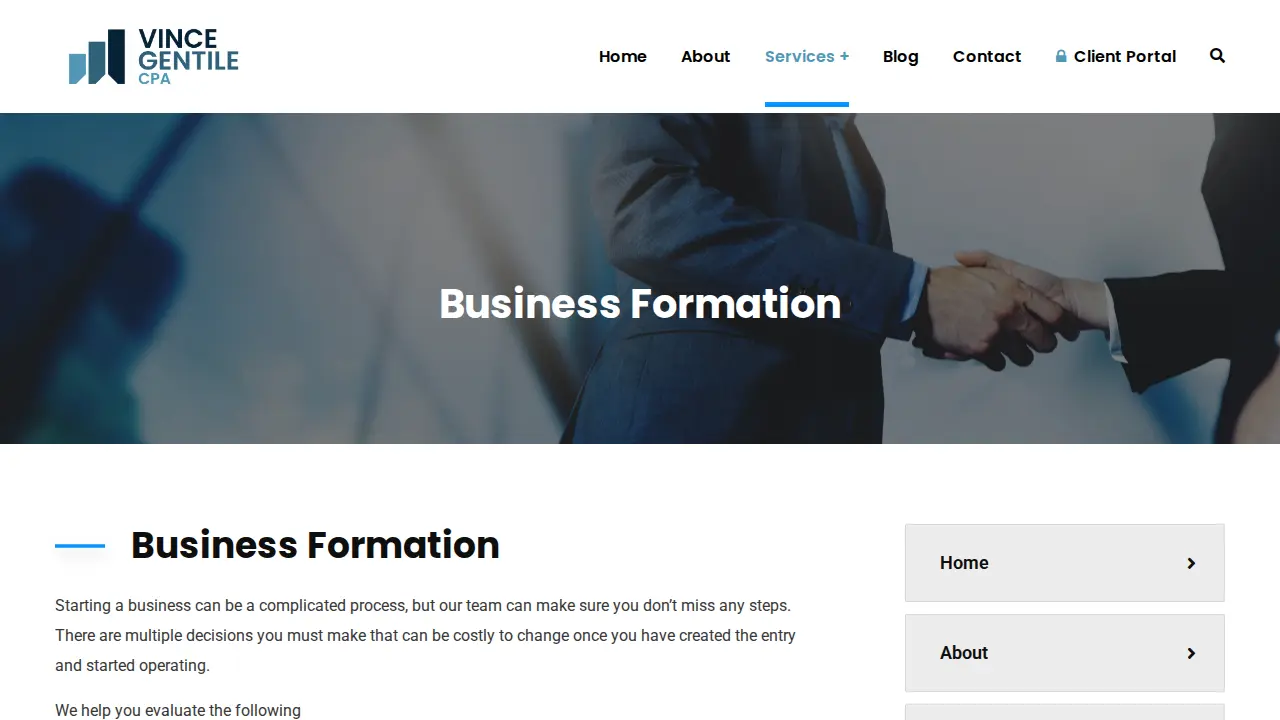 Vince Gentile CPA page