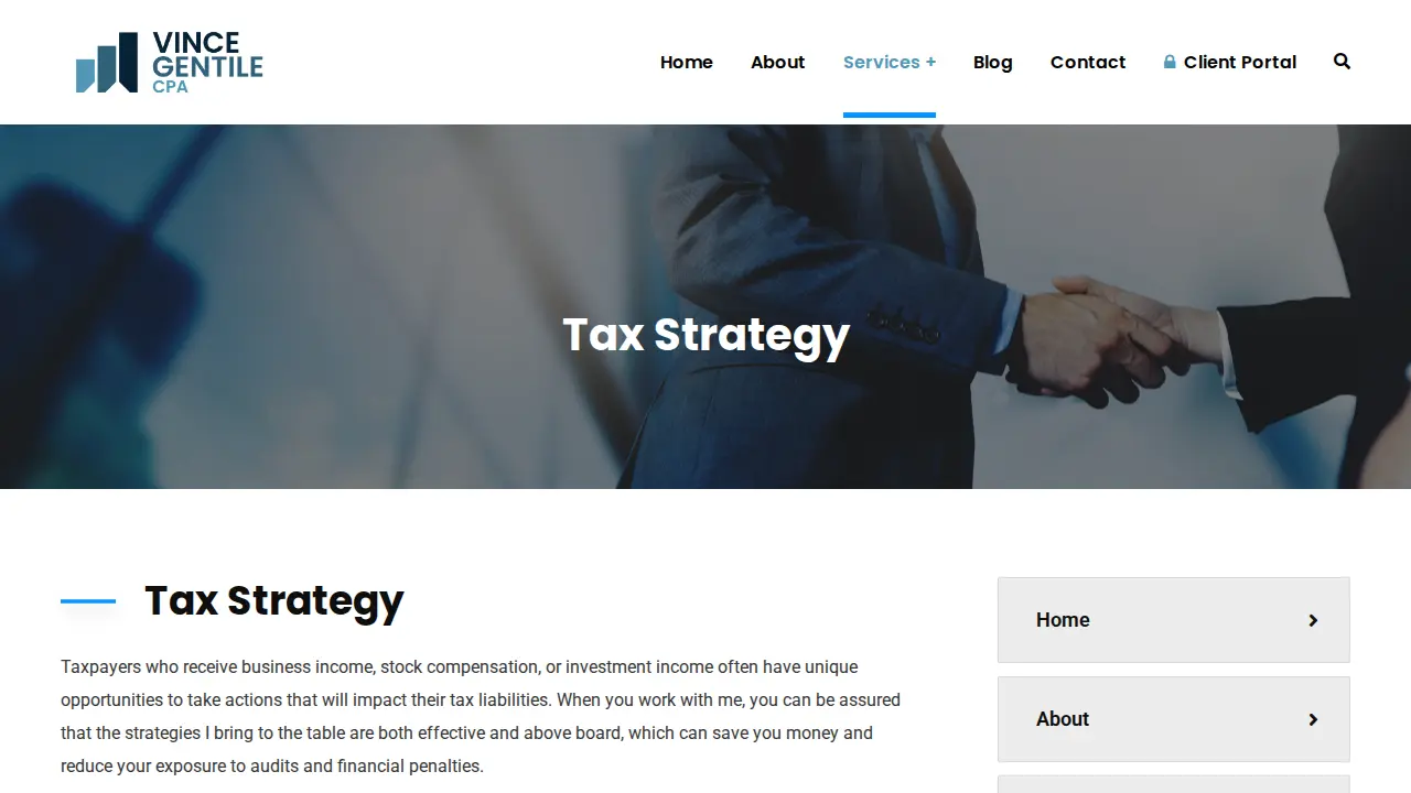 Vince Gentile CPA page