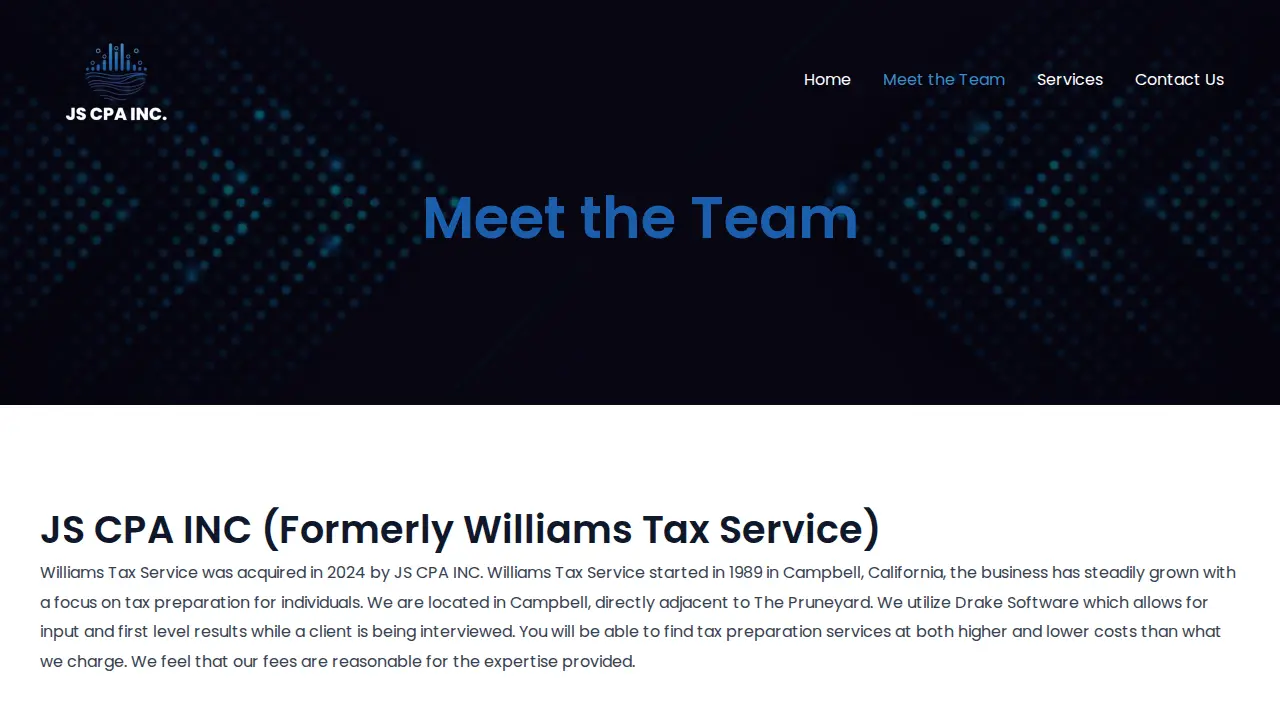 JS CPA INC page