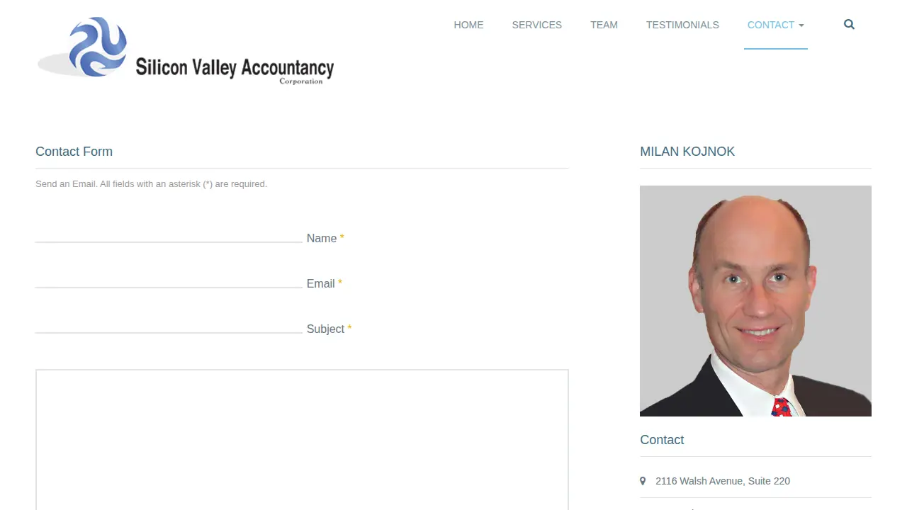 Silicon Valley Accountancy page