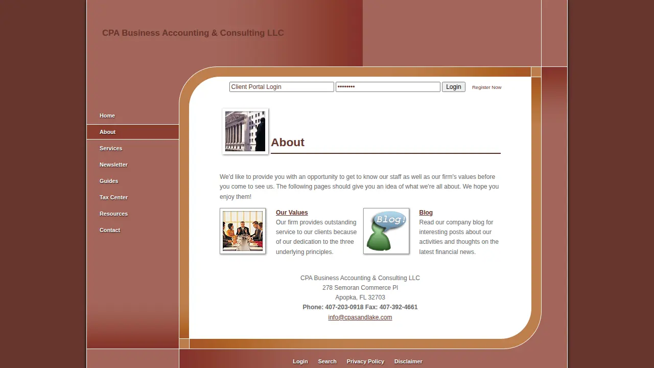 CPA Business Accounting & Consulting LLC page