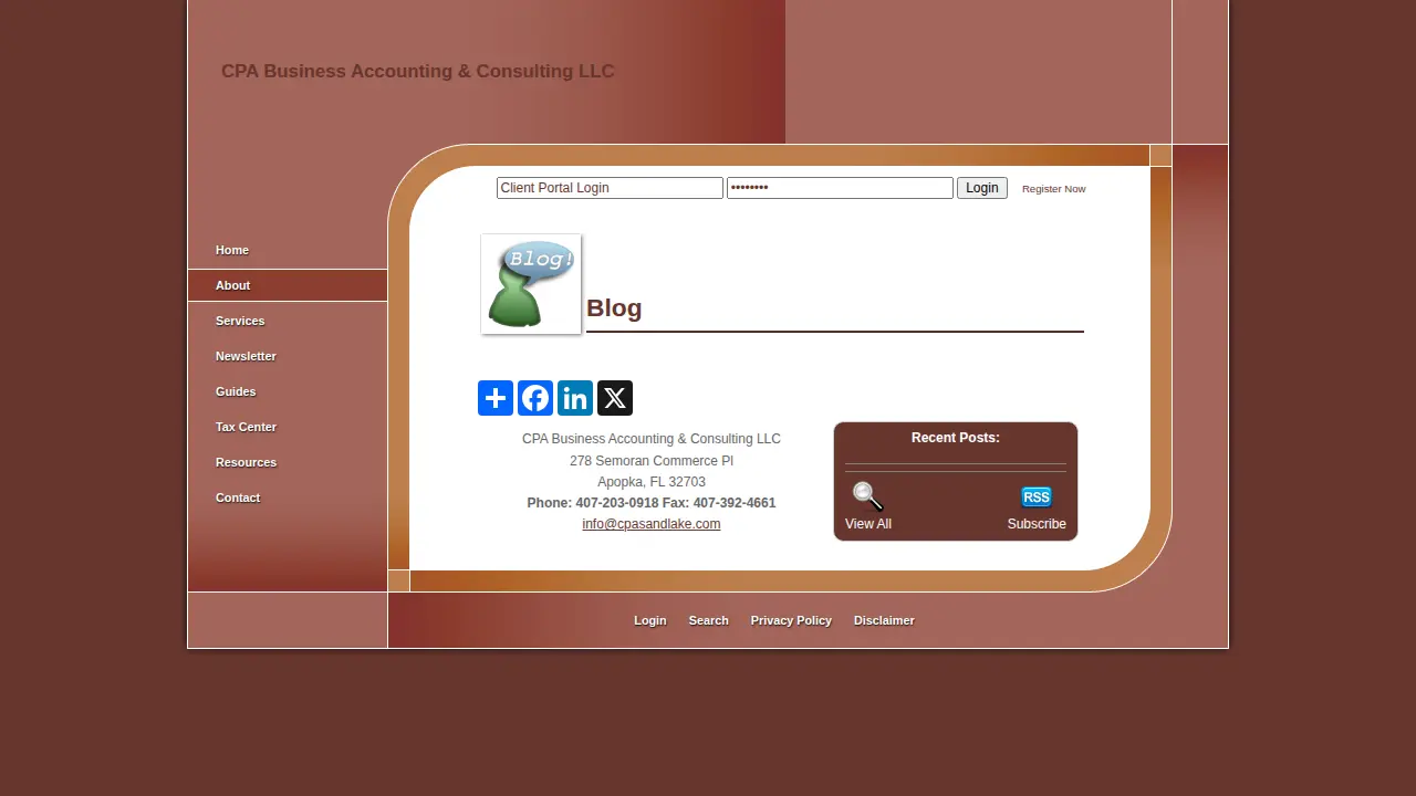 CPA Business Accounting & Consulting LLC page