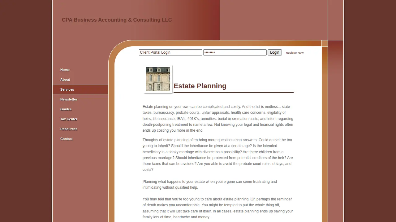 CPA Business Accounting & Consulting LLC page