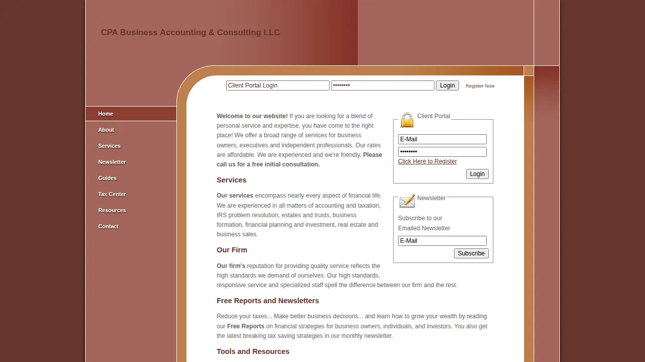 CPA Business Accounting & Consulting LLC page