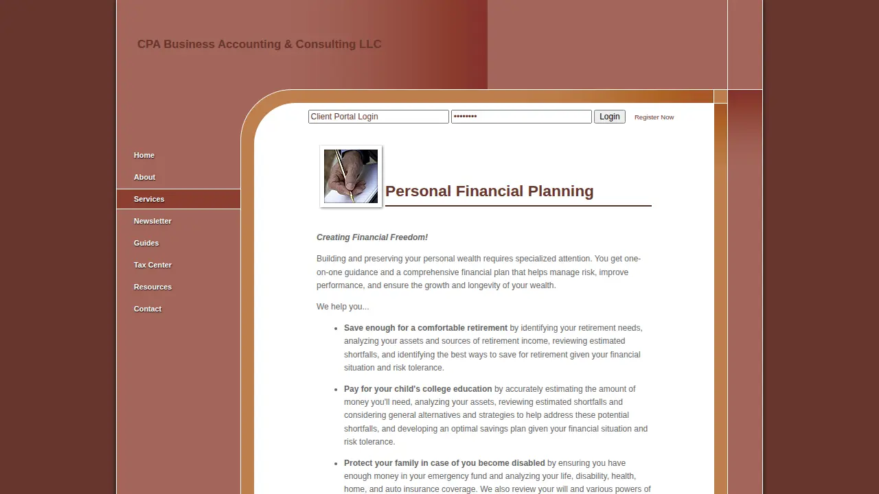 CPA Business Accounting & Consulting LLC page