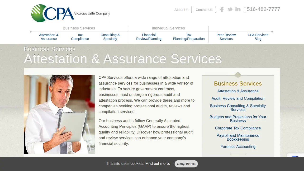 CPA Services Long Island page